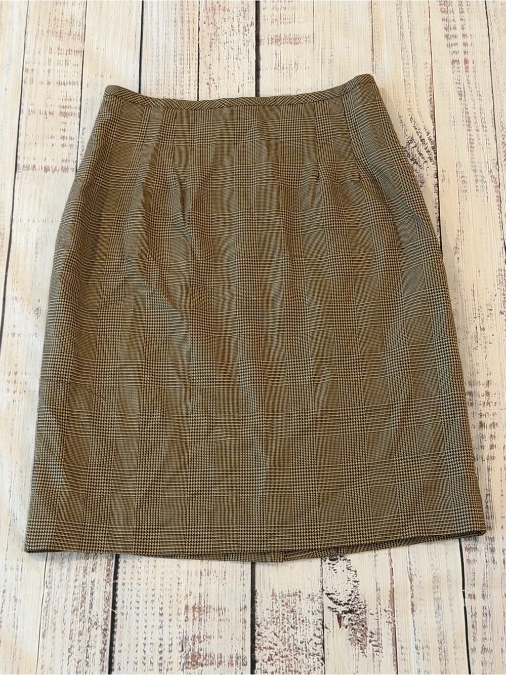 NWT Vintage 80s Bentley Arbuckle Glen Plaid Houndstooth Skirt DEADSTOCK Size 6